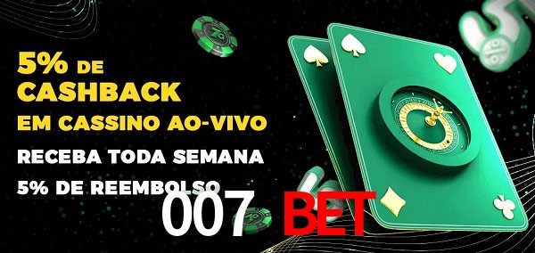 Promoções do cassino ao Vivo 007 Bet